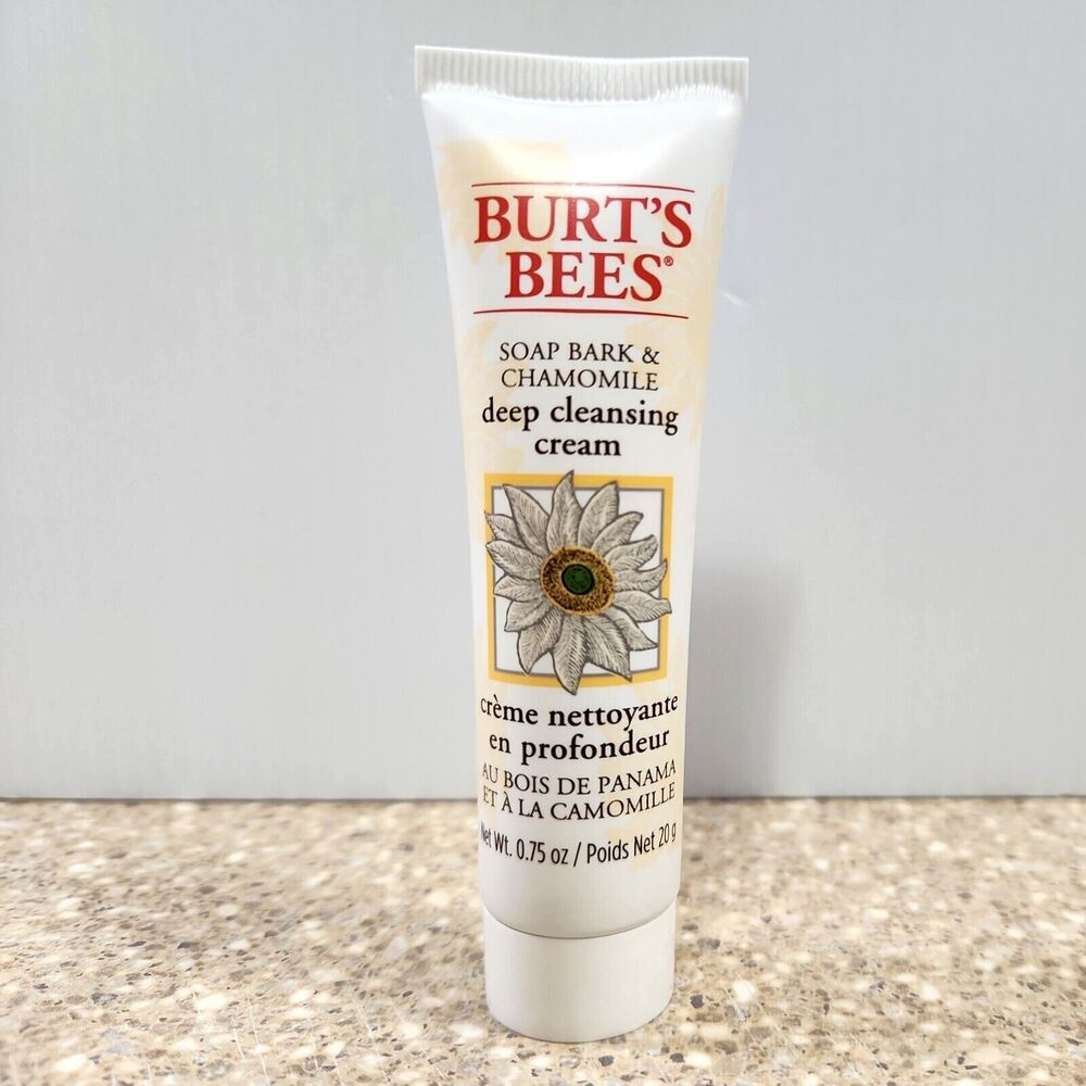 Burts Bees Deep Cleansing Cream Soap Bark Chamomile .75 oz Travel